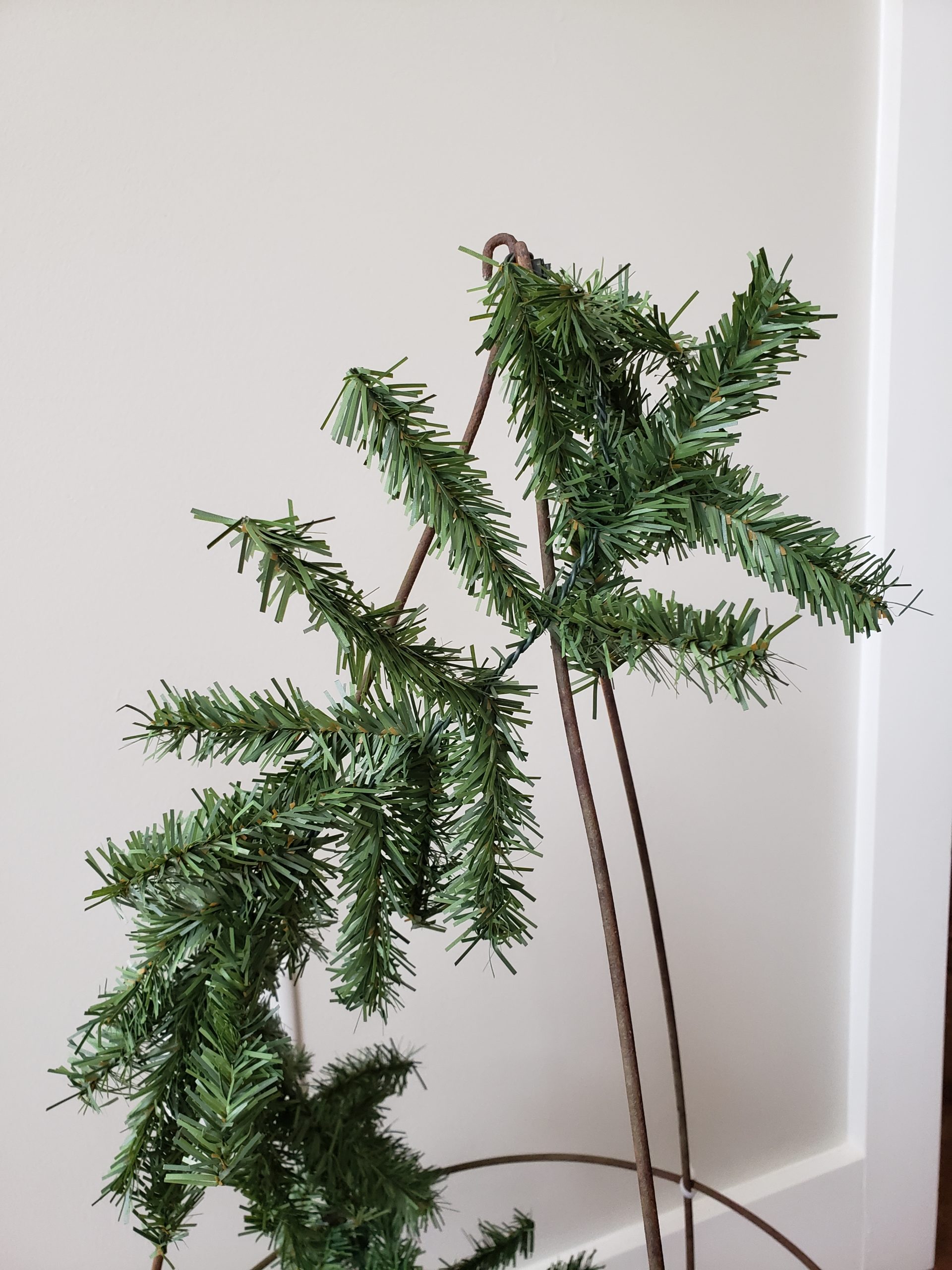 Tomato Cage Christmas Tree Burlap