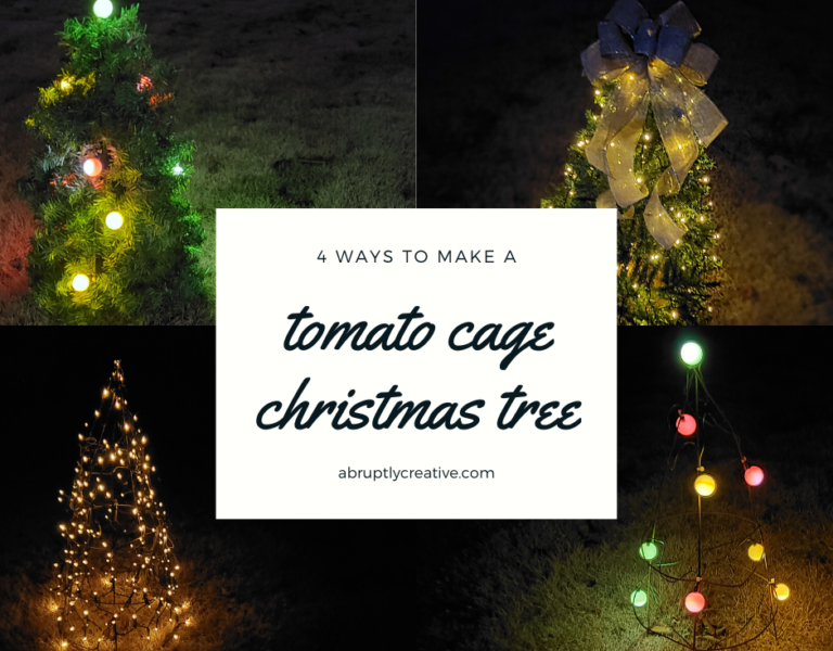 4 Ways to Make a Tomato Cage Christmas Tree