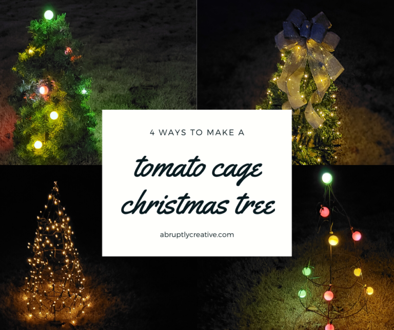 4 Ways to Make a Tomato Cage Christmas Tree