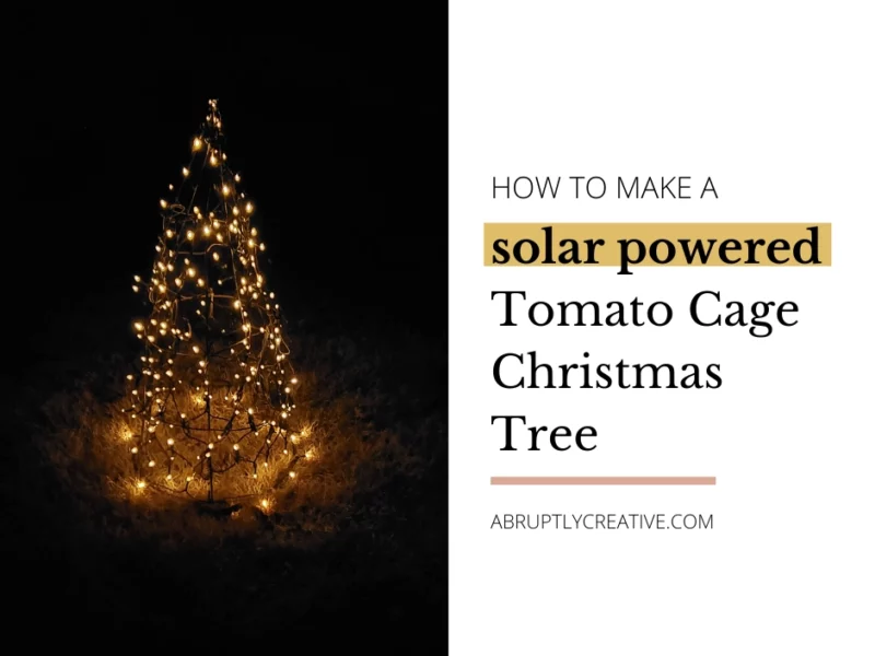 Transparent Tomato Cage Christmas Tree