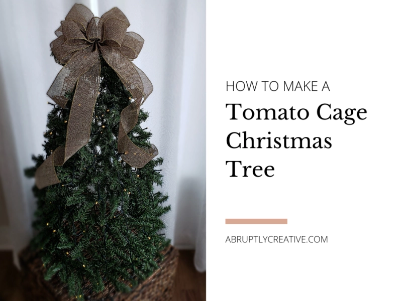 Chic Tomato Cage Christmas Tree