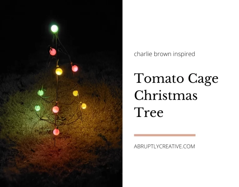 Tomato Cage Christmas Tree Inspired by Charlie Brown